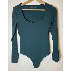Abercrombie & Fitch Bodysuit Shirt Soft Collection Dark Green Size Small S